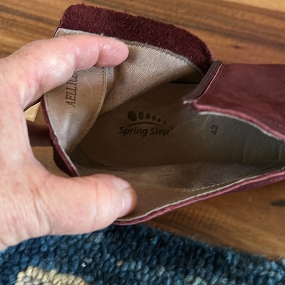 NEW Spring Step Aellice Bordeaux Soft Leather Zip Boots SZ 42/10.5-11 - Picture 5 of 6